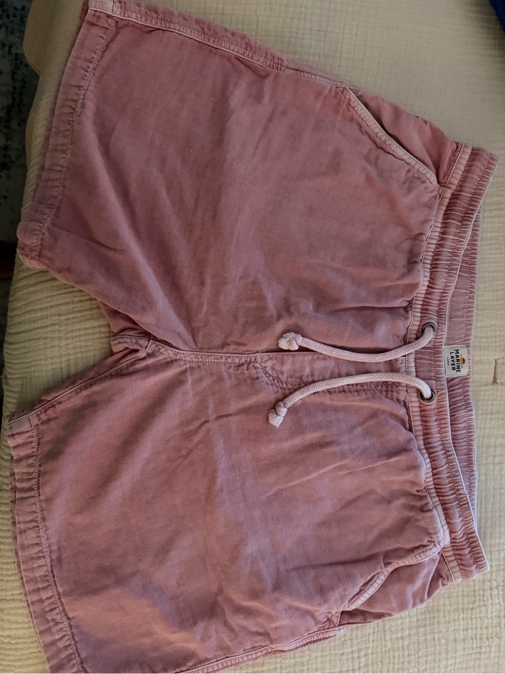 Men Pink Drawstring Casual Shorts